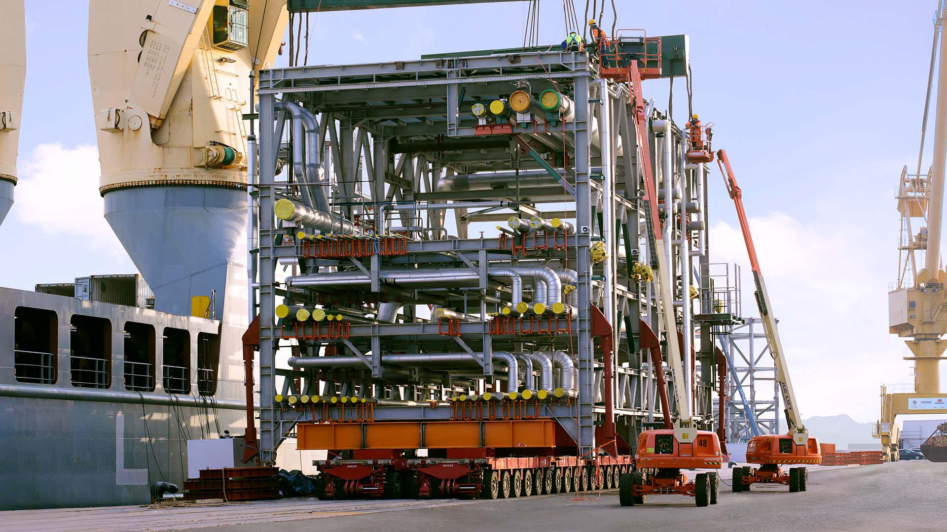 Loading at Tarragona Port